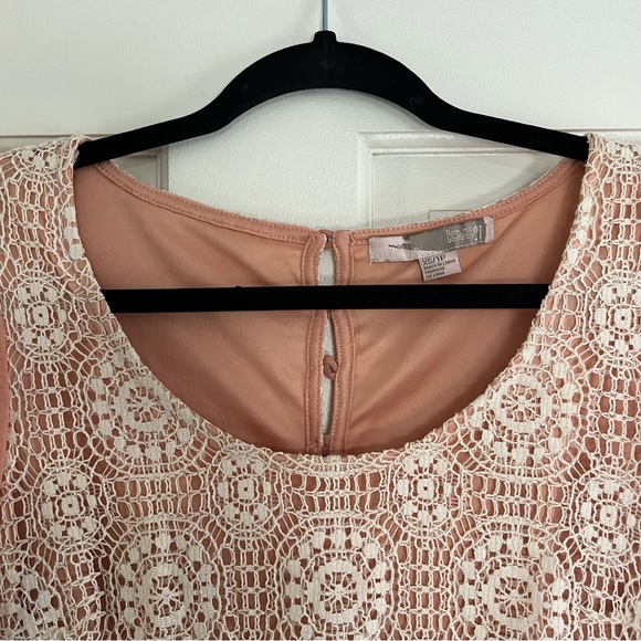 Forever21 Pink Retro Dress Long Balloon Sleeve Size XS - Picture 4 of 8